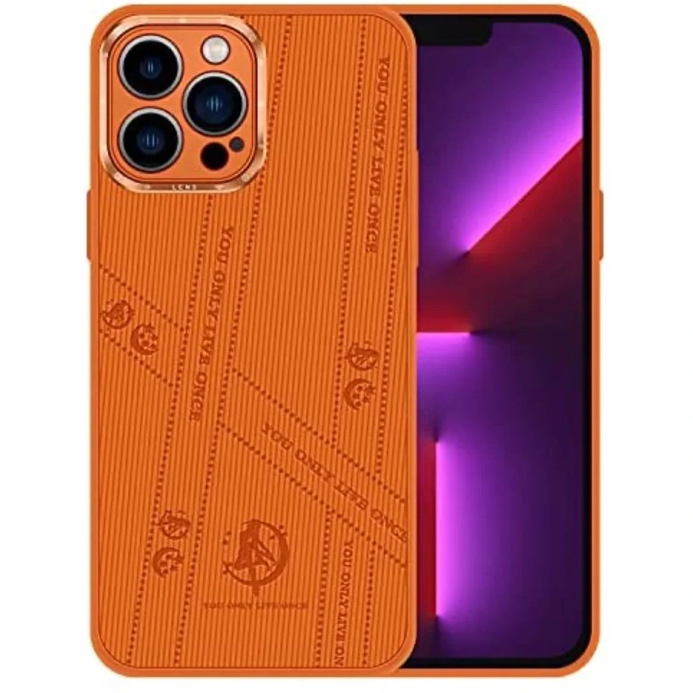 Ultra Thin Full Body Protective Soft Bumper iPhone 13 Pro 6.1” Case Orange